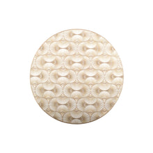 Ronde plaat goud 38x38x1 cm plastic
