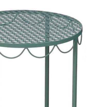 Plantenstandaard 3 stuks groen ijzer