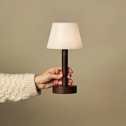 Tafellamp Zoë hout dimbaar USB-C 28 cm