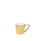Mok porselein 340 ml wit goud