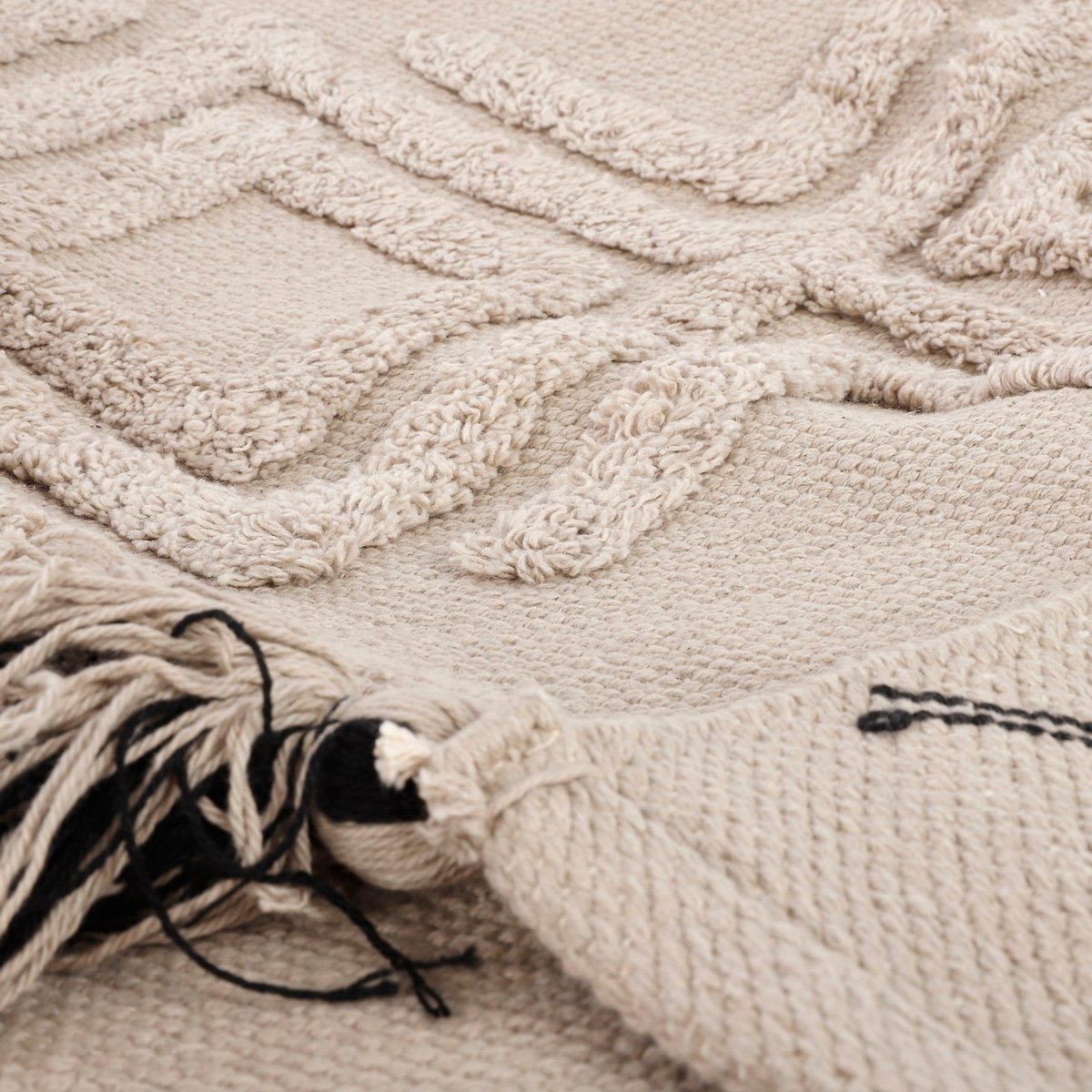 Louis Rug L180 X W120 Grey Cotton Comfortable Soft