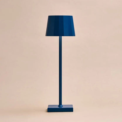 Tafellamp blauw draadloos dimbaar 10x38 cm