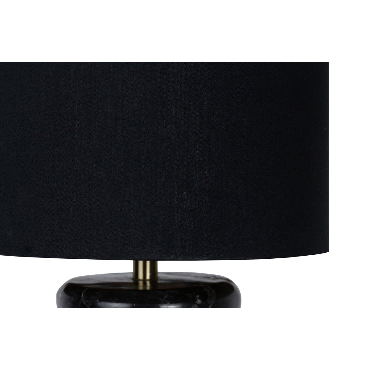 Table lamp marble/cotton black