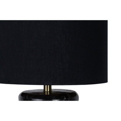 Table lamp marble/cotton black