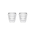 Espresso kopjes 70ml glas dubbelwandig set van 2