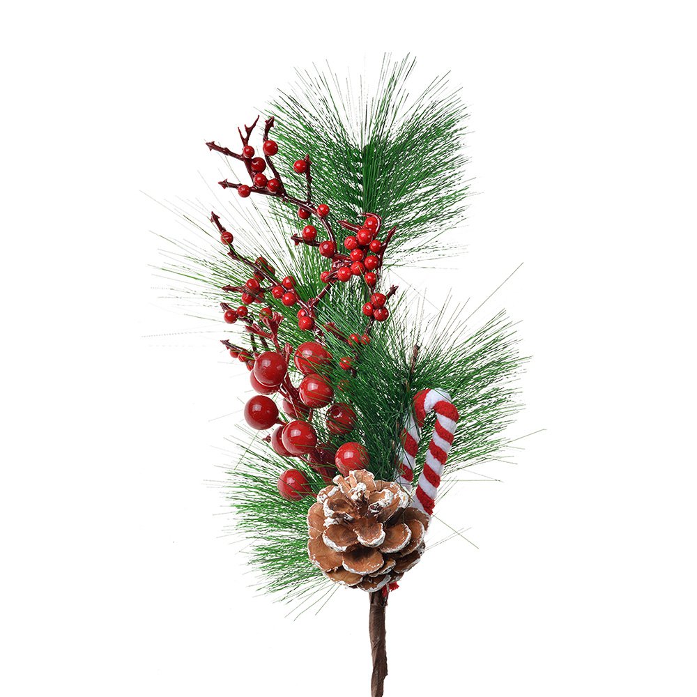 Decoratietak 39 cm rood groen kunststof