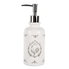 Zeepdispenser 350 ml wit keramiek haan