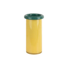 Vaas glas groen 12x12x24 cm