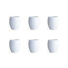 Acrylic White Tumbler Huggers Set of 6 for Elegant Water Glasses