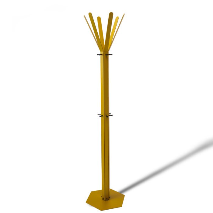 Gorillz Molto Industrieel Staande Kapstok Met 14 Haken Geel