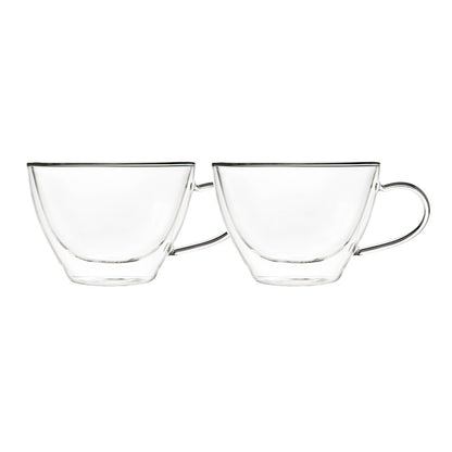Theeglazen dubbelwandig 370 ml set van 2