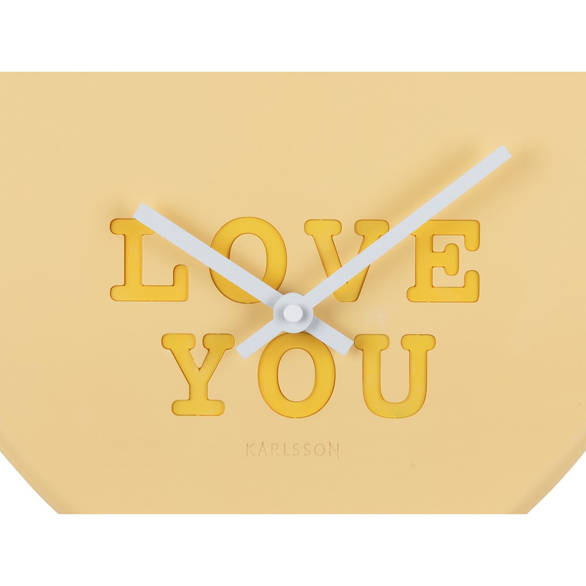 Wandklok hart snoep polystyreen pastel