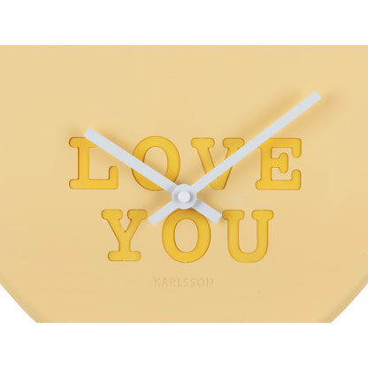 Wandklok hart snoep polystyreen pastel