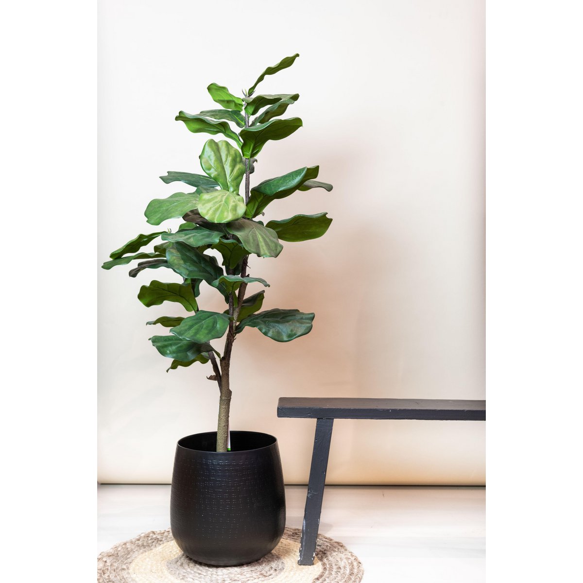 Kunstplant Ficus Lyrata 120 cm groen
