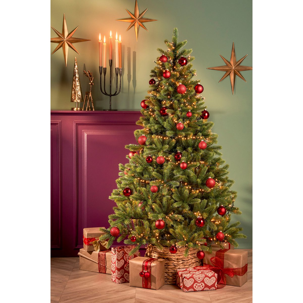 Nagoya Kunstkerstboom Groen Hoogte 180 Cm Diameter 108 Cm