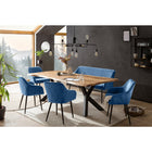 6-piece dining set 200x100cm
