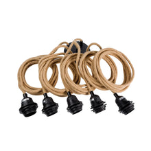 Fitting Lamps Ceiling Natural Black With Five Fittings