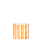 Decorative pot with striped pattern orange - 6 cm