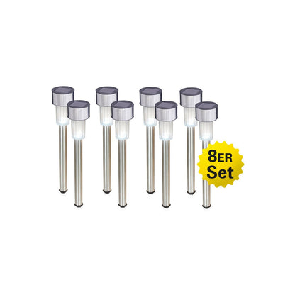 LED-SOLAR-EERDSPIEß "Edda" 8er set
