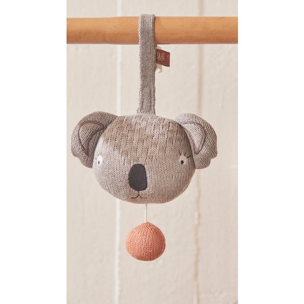 Muziek mobiel koala grijs 14,5x10,5x8 cm
