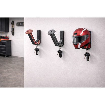 Motorhelm houder wandmontage plastic