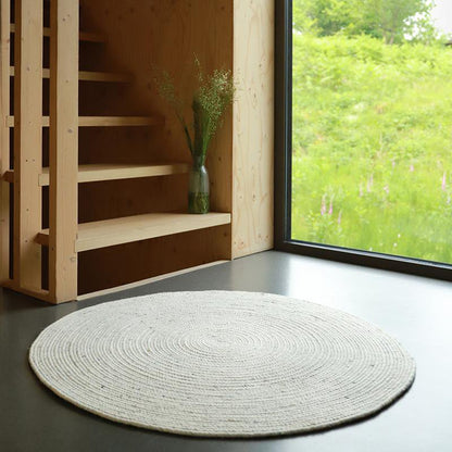 NEETHU NATURAL L felted wool rug