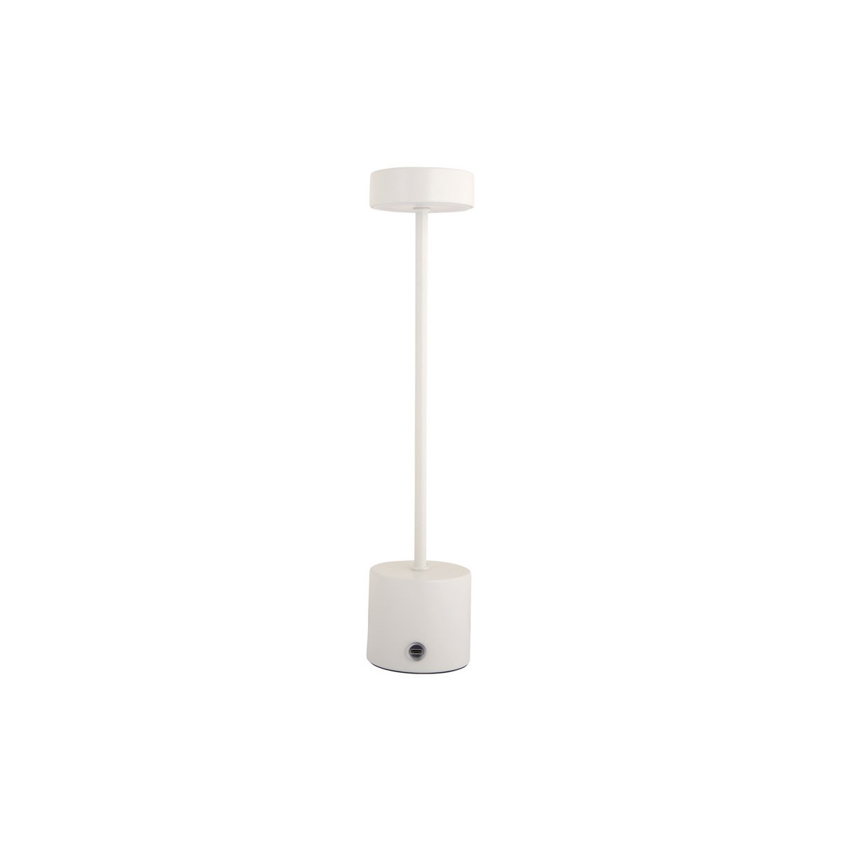 Tafellamp Ganar 38 cm wit ijzer
