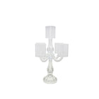 Chandelier With 5 Lights Transparent For Ambiance H35 Cm