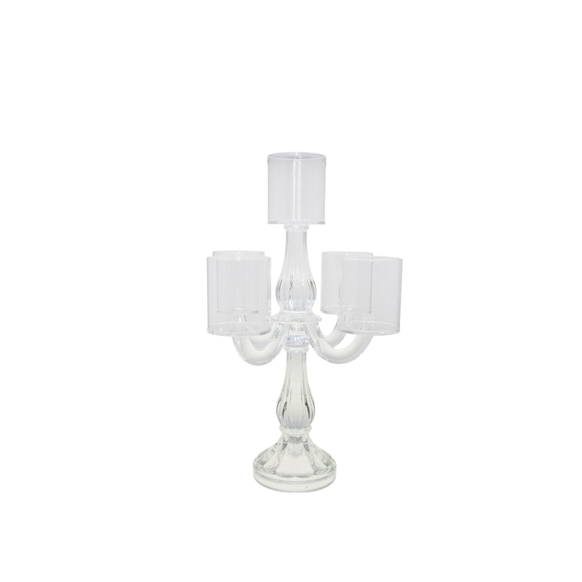 Kroonluchter 5 lichten transparant H35 cm