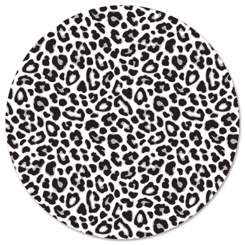 Wall circle leopard