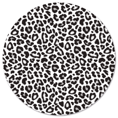 Wall circle leopard