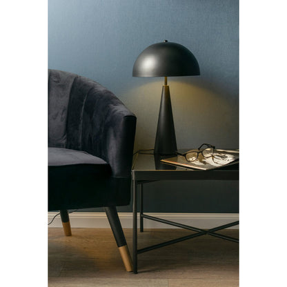 Tafellamp ijzer 51 cm mat zwart