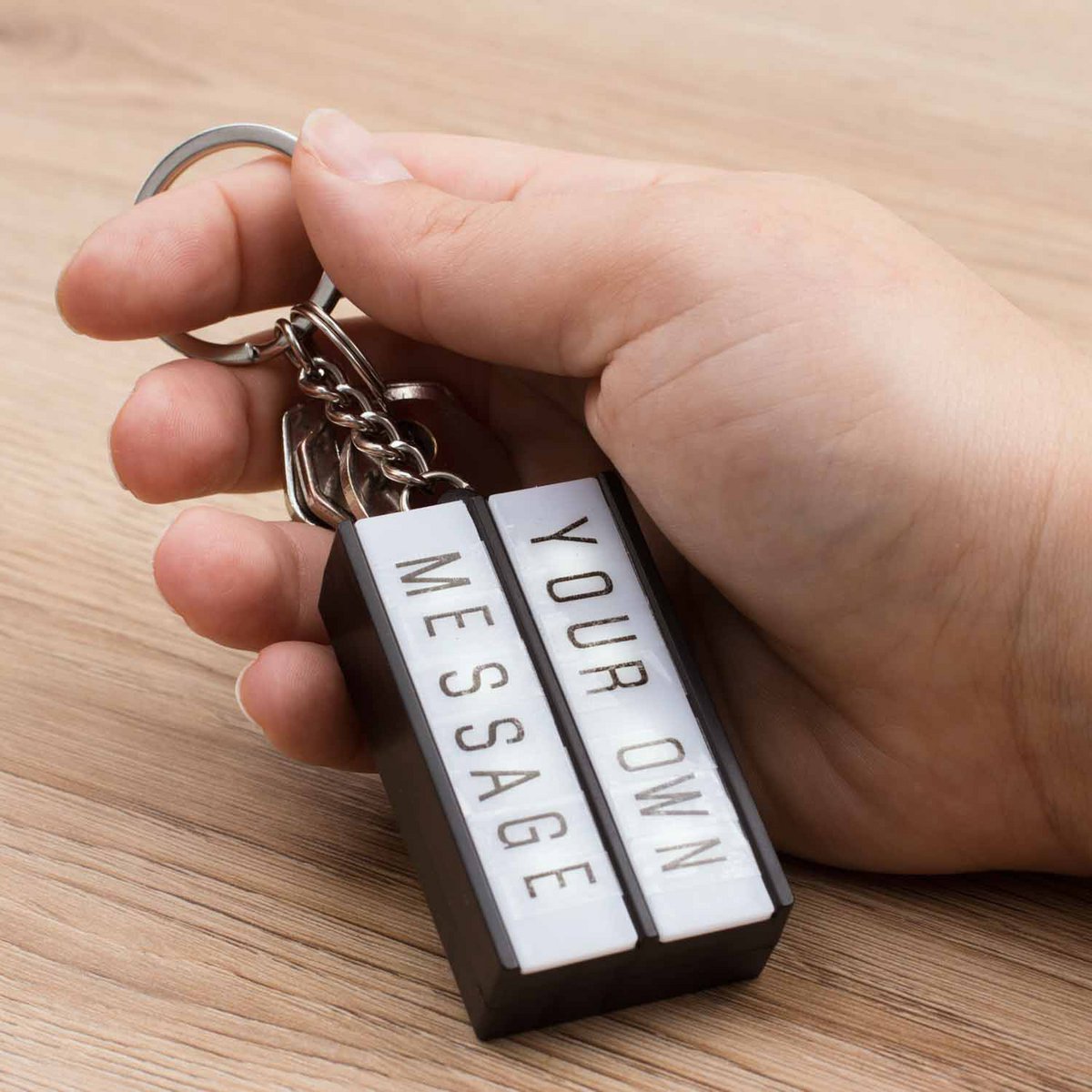 LED retro lightbox - keychain (mini lightbox)