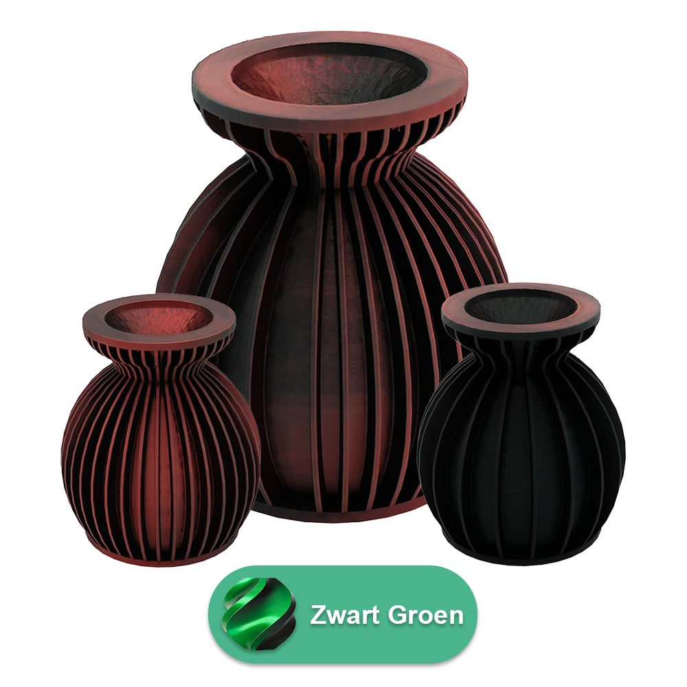 Elin 3D vaas - 3D geprinte vaas - Duurzaam PLA - Geschikt voor kunstbloemen