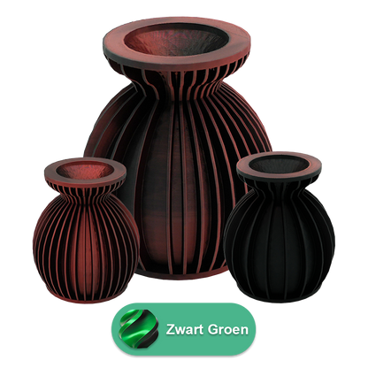 Elin 3D vaas - 3D geprinte vaas - Duurzaam PLA - Geschikt voor kunstbloemen
