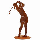 Golfspelerfiguur roest 40 cm