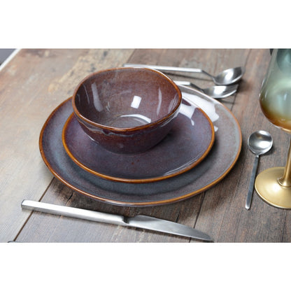 Dinerbord 28.5 cm keramiek bordeaux