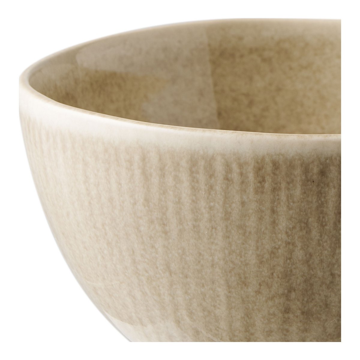 Altvioolkom set van 4 ø14,5x7,5 cm beige keramiek