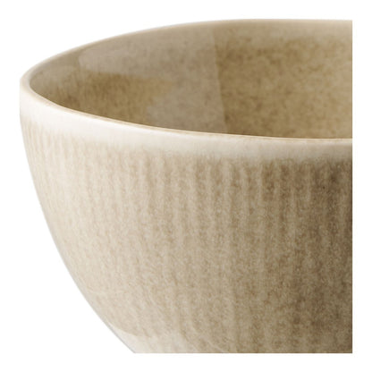 Altvioolkom set van 4 ø14,5x7,5 cm beige keramiek