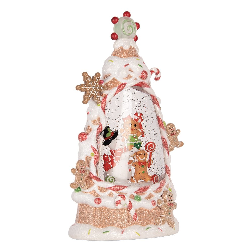 Kerstdecoratie met LED-verlichting en muziek Taart 14x8x24 cm / 3xAAA Wit Kunststof