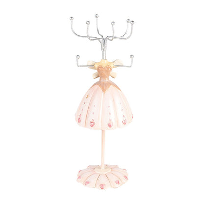 Juwelenhouder jurkje 7x19 cm roze