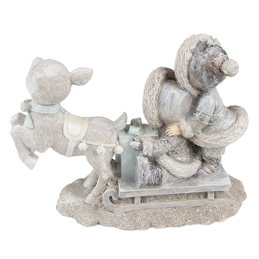 Figurine Children 12 cm Grey Polyresin