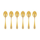Theelepels goud set van 6