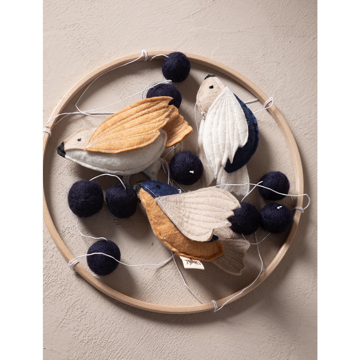 Babymobiel 21,5 cm vilt hout