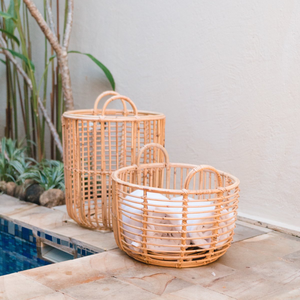 Rotan mand 39x43 cm