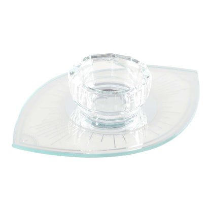 Oogspiegel ovaal 10x15 cm zilver glas