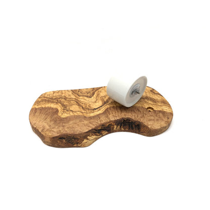 Burgerbord 30-34 cm met schaal hout