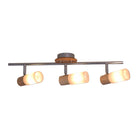 3 Wall/ceiling spot "Todtnau", metal, glass and plastic, E14, 47 cm long