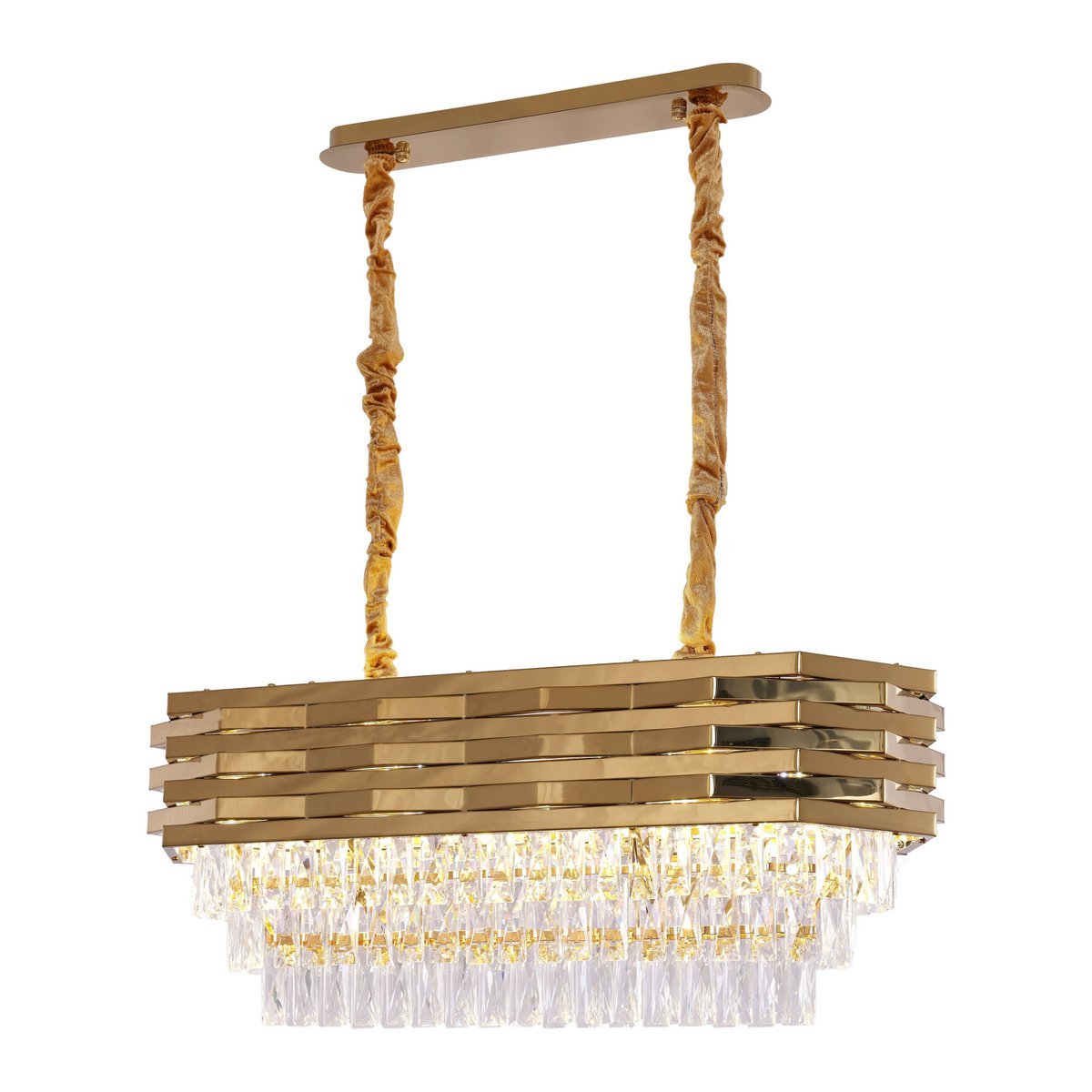 Hanglamp 80x30cm goud