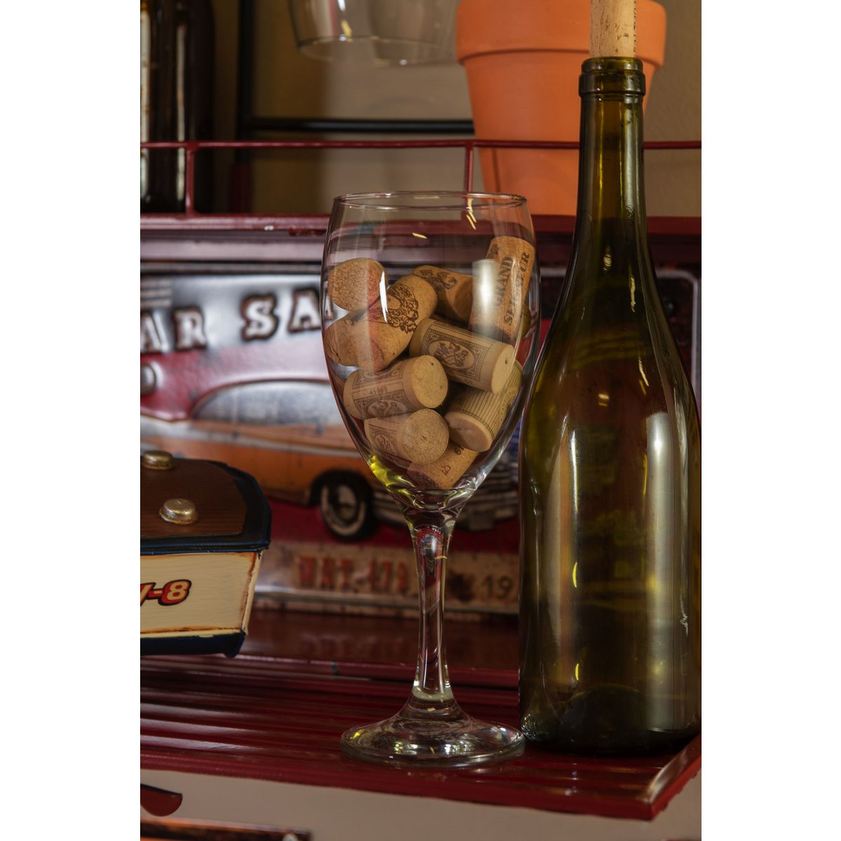 Wine Glass 530 ml Glass Wine Goblet